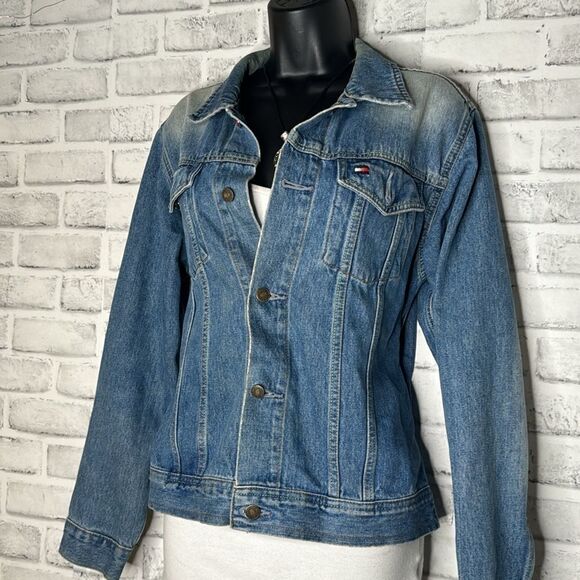 Vintage 90’s Tommy Hilfiger Jean Jacket Size Large - Picture 4 of 7